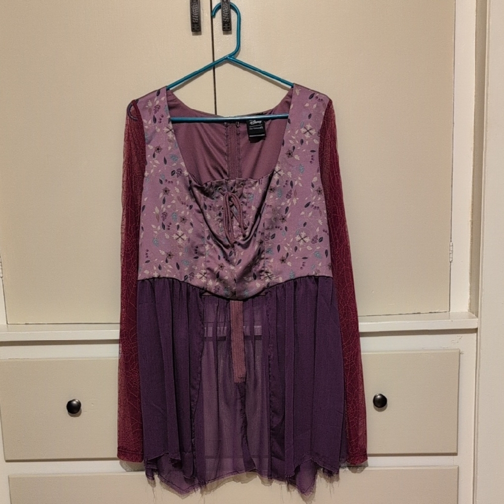 Her Universe Purple Floral Blouse
